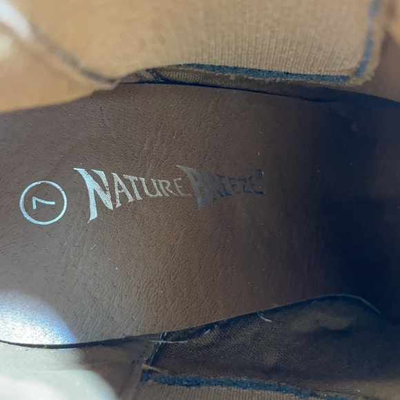 Nature Breeze Chunky Heel Bootie Tan Size 7m - Picture 11 of 12